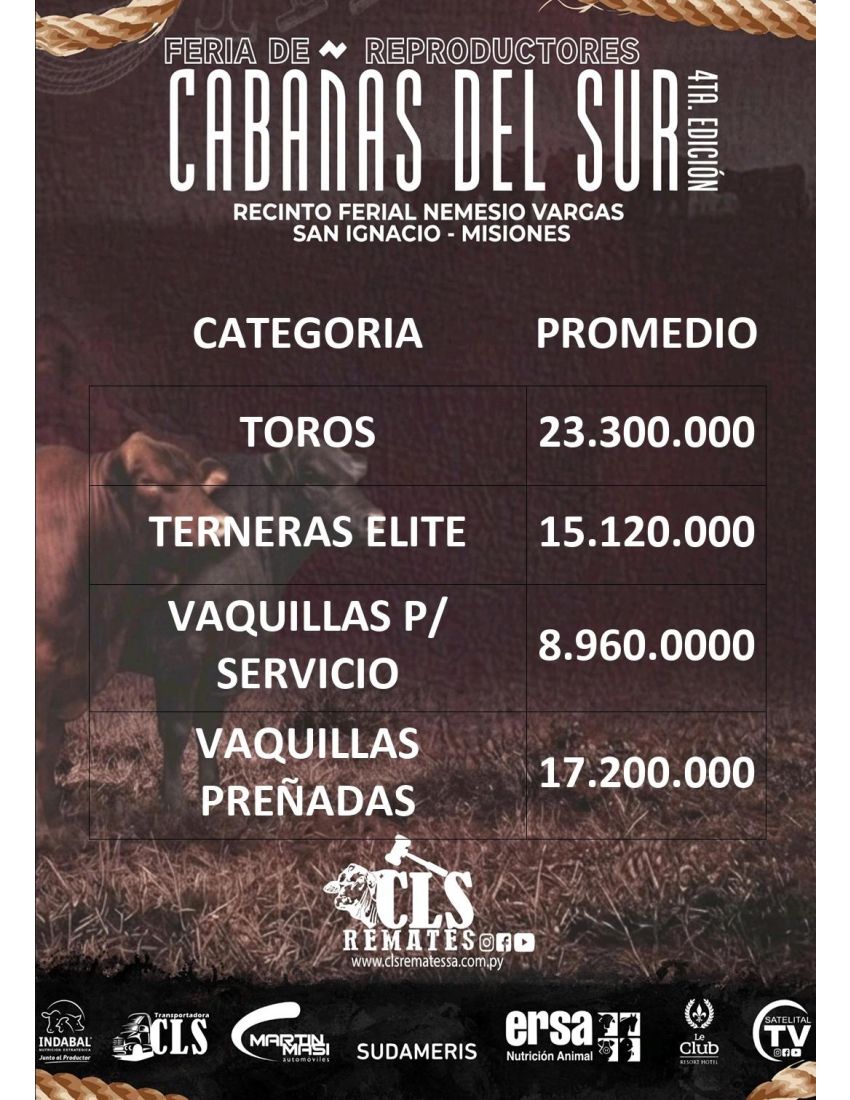 CABAÑAS DEL SUR 25/09/2026